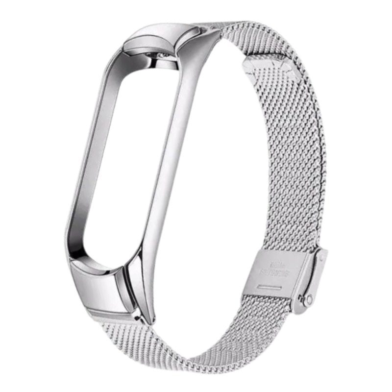 Bracelet Métal pour Montre Mi Smart Band 3/4/5/6 - Argent — ECO · Smarty Paris 18e